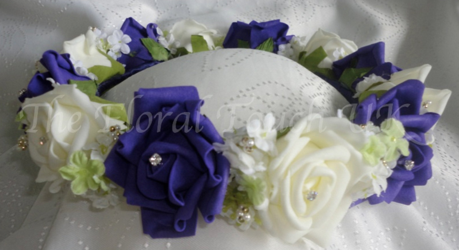 Purple, Lime & Ivory Bridesmaid Headdress